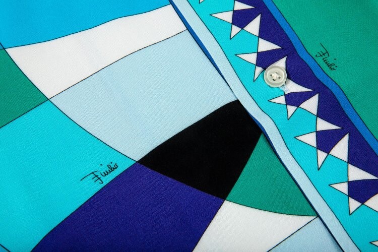 Рубашка Supreme x Emilio Pucci Short-Sleeve Shirt 'Blue', разноцветный — фото 3