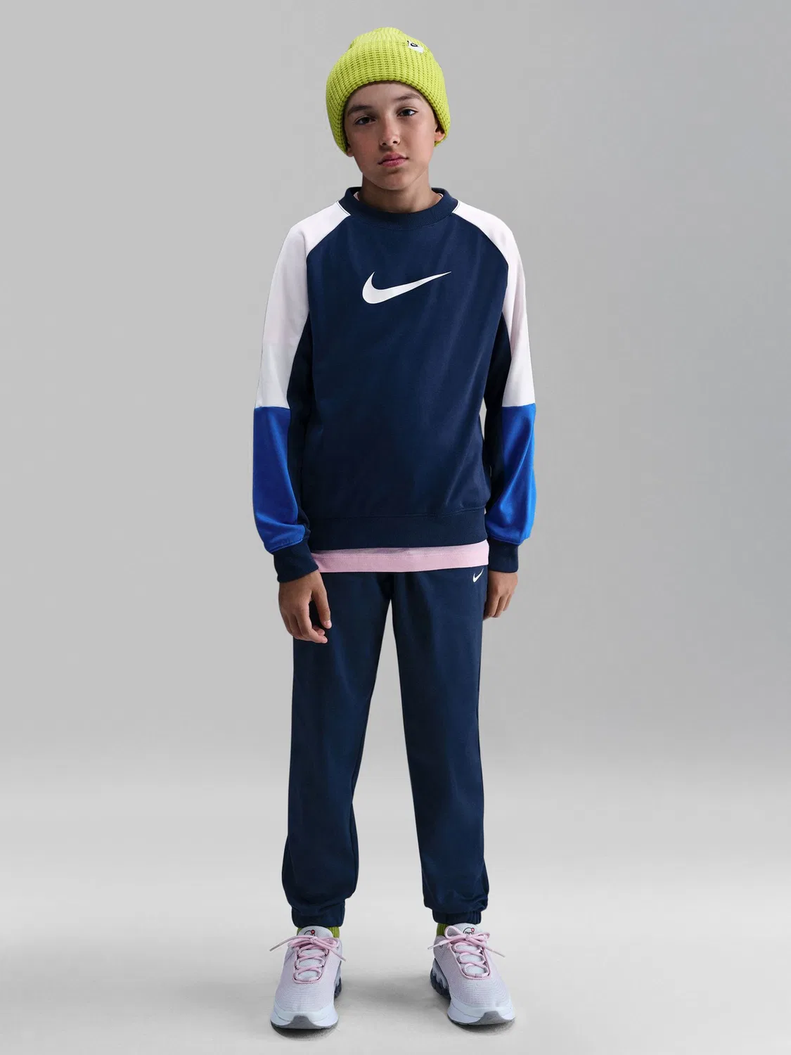 Спортивный костюм Dri-FIT, модель Crew Nike, Midnight Navy