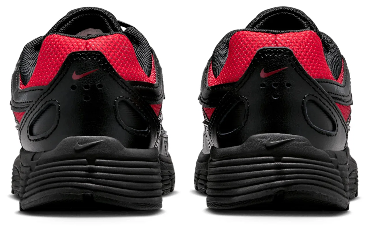 Кроссовки для мальчиков P-6000 Fade Nike, цвет Off White/Black/Bright Crimson — фото 3