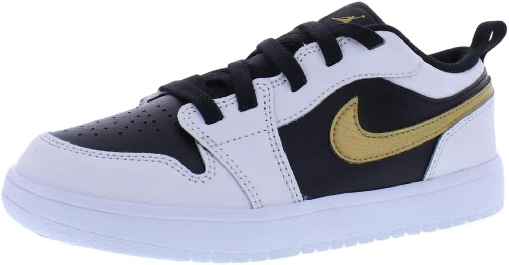 Детские кроссовки для мальчиков Air Jordan Low Alt Nike, White/Metallic Gold/Black-White