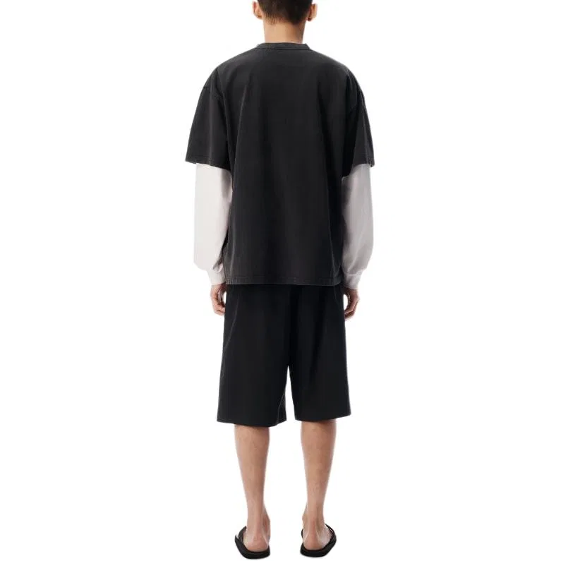 Футболка с круглым вырезом Washed Black, Alexander Wang — фото 4