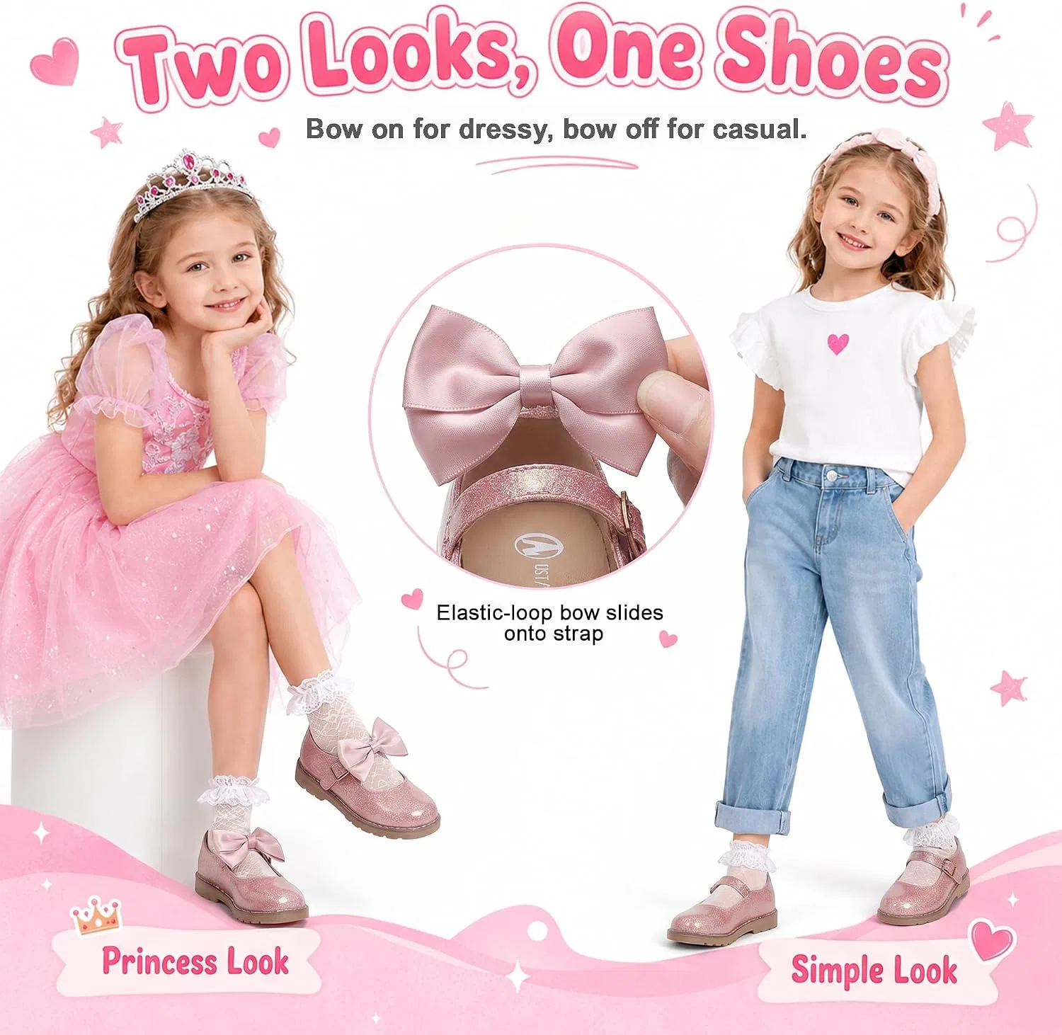 Детские туфли для девочек Мэри Джейн shoeslocker, Pink — фото 3