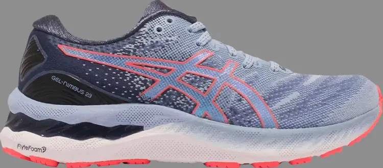 

Кроссовки wmns gel nimbus 23 'mist blazing coral' Asics, синий