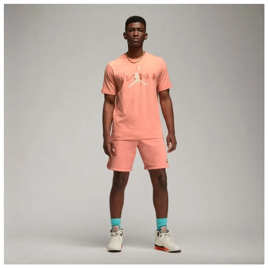 Футболка с длинным рукавом Jordan Air Wordmark Nike, Оранжевый — фото 3