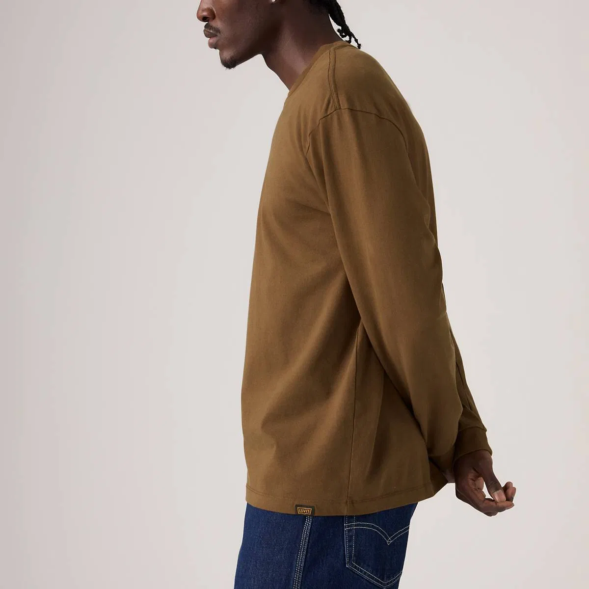 Рабочая футболка с длинными рукавами Levi's, Desert Palm - Brown — фото 2