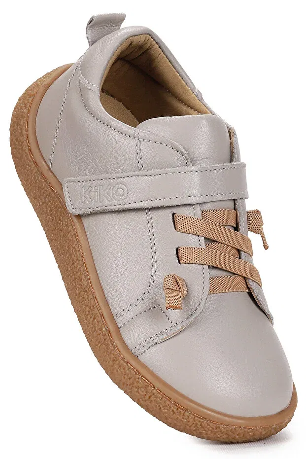 Детские кеды для мальчиков с принтом Arad 100% leather casual boys' sports shoes Kiko Kids, Beige