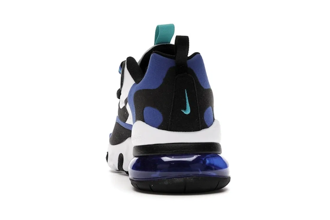 Детские кроссовки Lifestyle Nike Air Max 270 React, White/Hyper Blue/Oracle Aqua/Black — фото 4