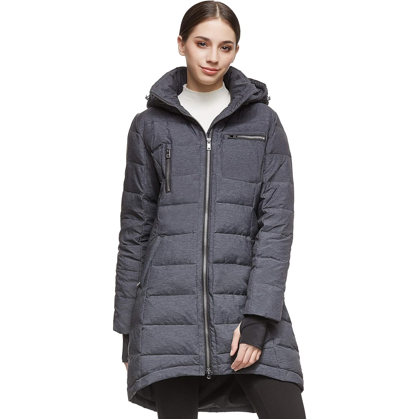 

Пуховик Orolay Women's Down Mid-Length, темно-серый
