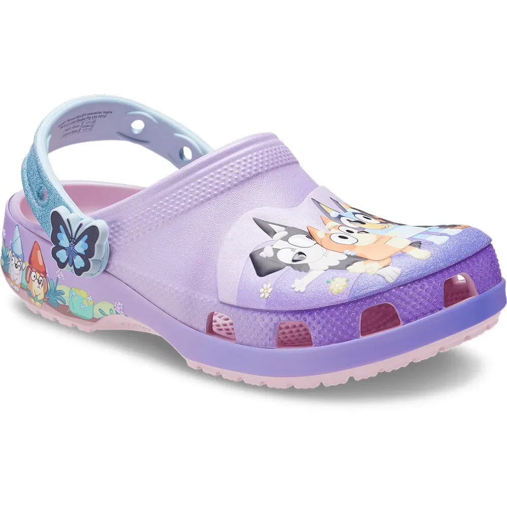Сабо Classic Bluey Multi Pink Crocs, фиолетовый — фото 2