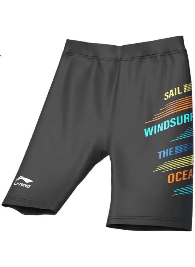 Шорты для плавания с цветными блоками Li-Ning, черный — фото 3