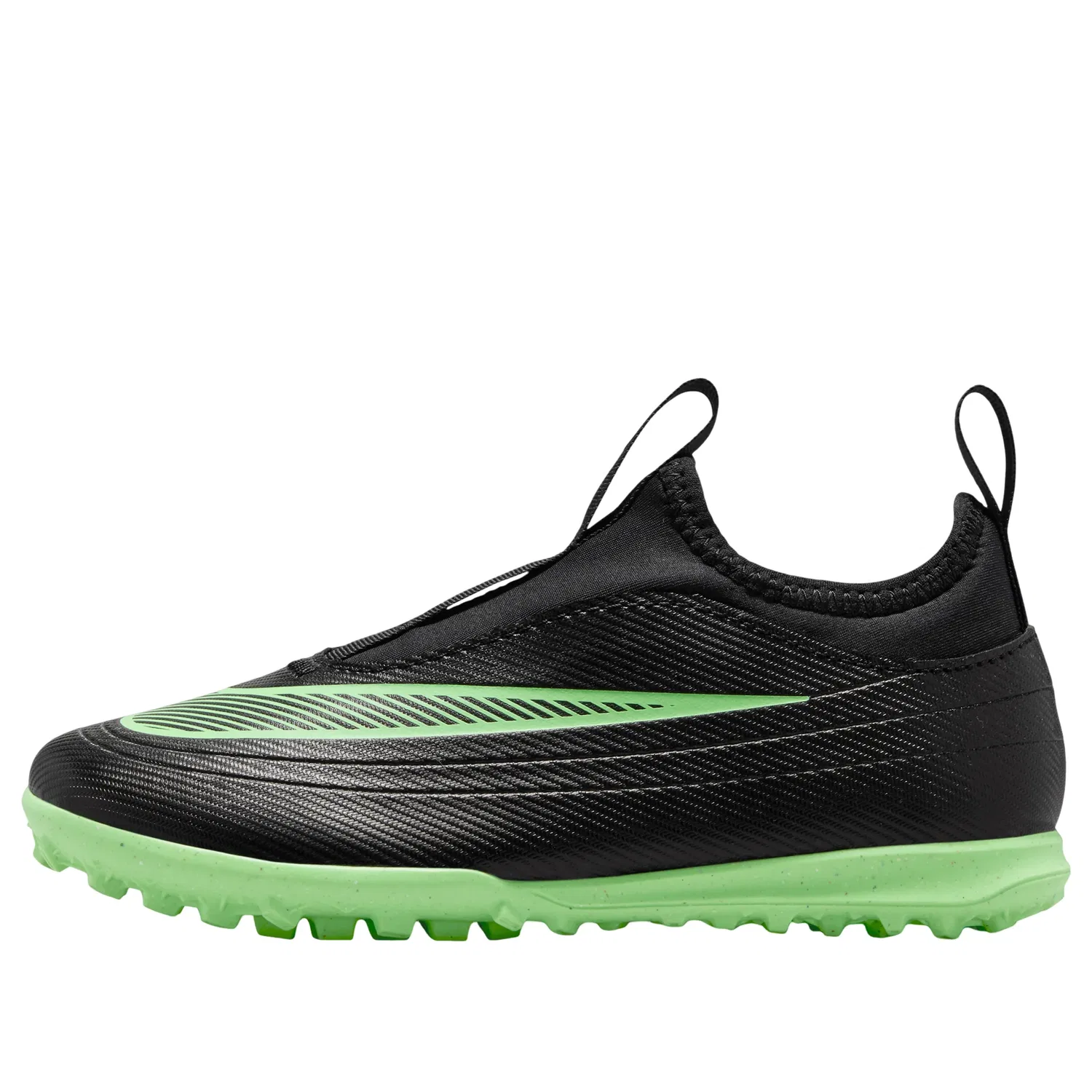 Детские кроссовки с текстильным верхом Mercurial Vapor 17 Club 'Black Illusion Green' Nike, Black/Illusion Green