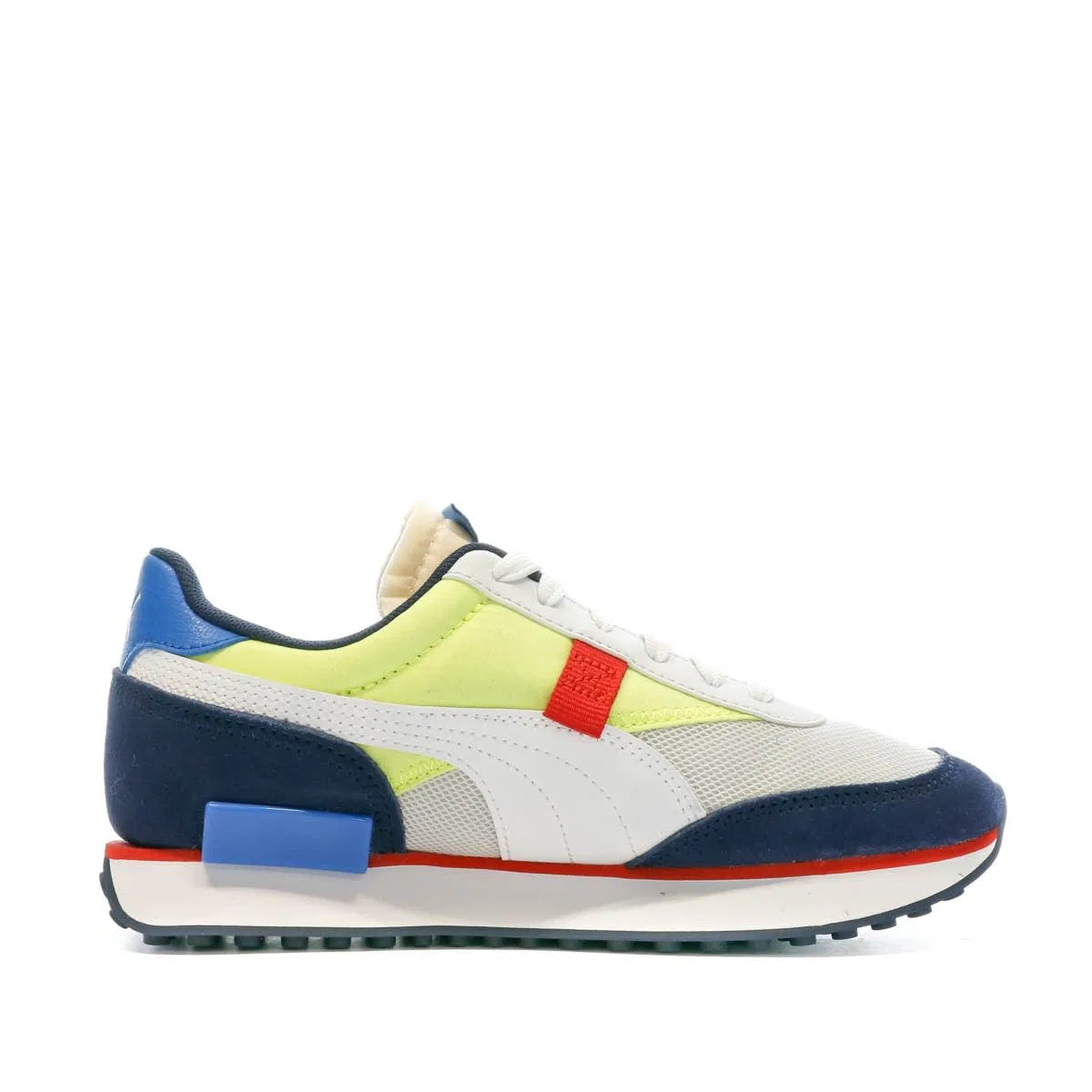 Детские кроссовки для девочек на шнуровке Future Rider PUMA, White Black — фото 2