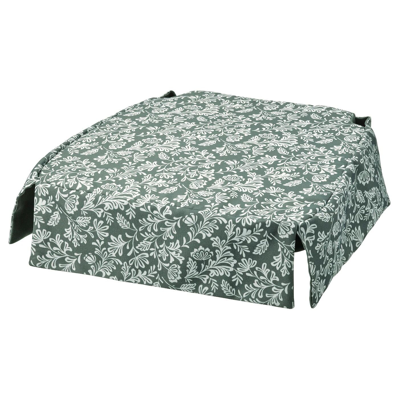 

Подушка на стул, зеленая/белая, 42/35x42x4 см, DVÄRGDUNÖRT IKEA