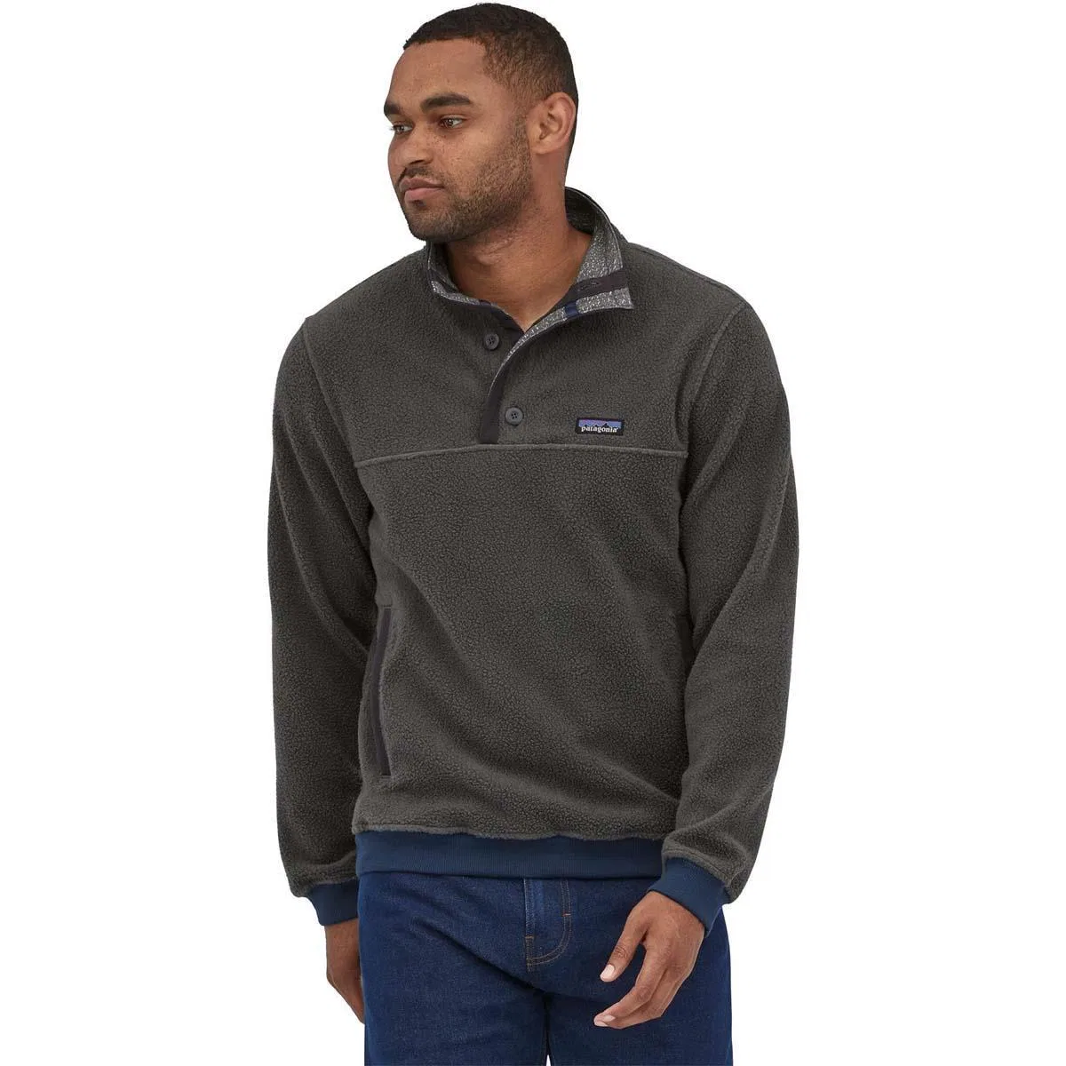 Свитер с воротником и пуговицами Shearling Button P/O Patagonia, X-Ray Grey
