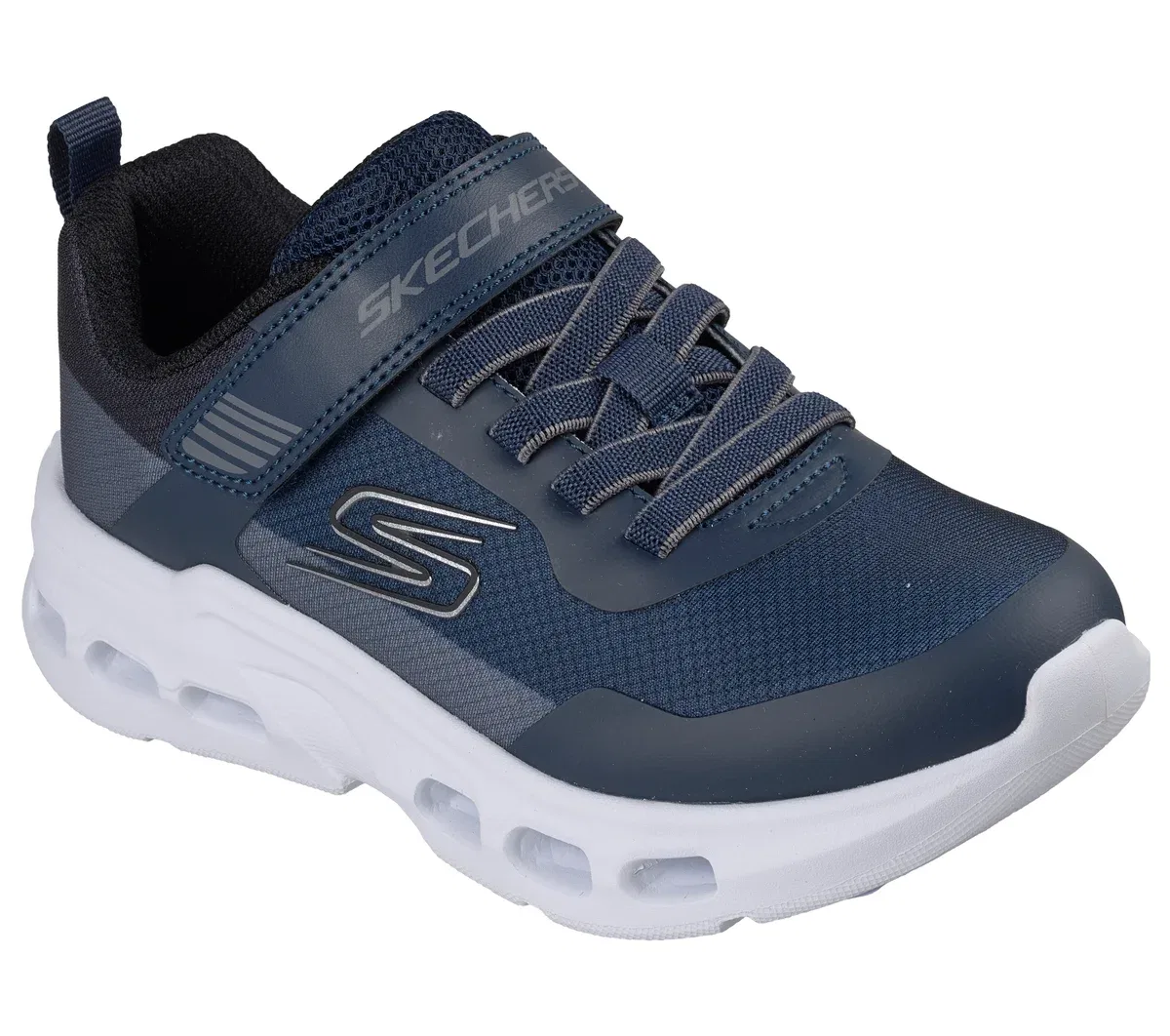 Детские кроссовки Glide-Step Drift - Zorzox Skechers, тёмно-синий/угольный — фото 4
