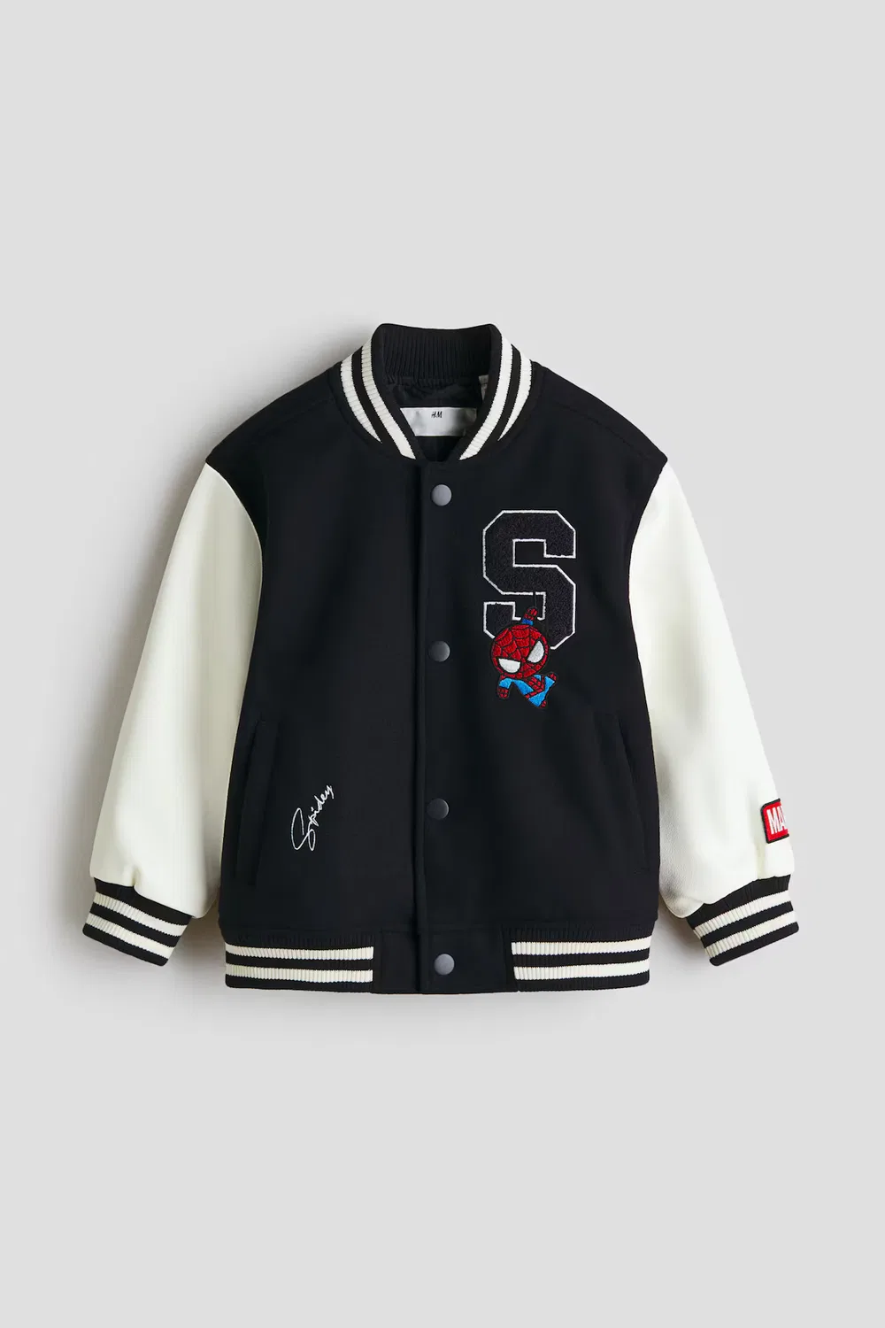 Бейсбольная куртка с рисунками H&M, Marineblau/Marvel Comics