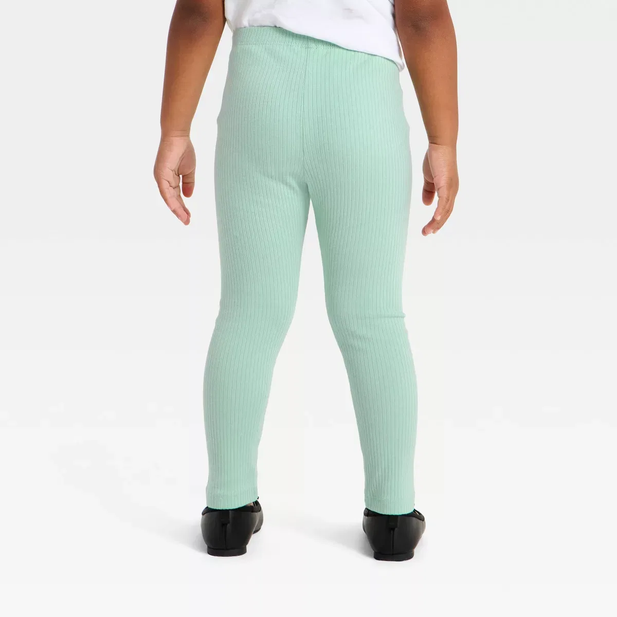 Детские леггинсы для девочек ребристые Cat & Jack, Mint Green — фото 2