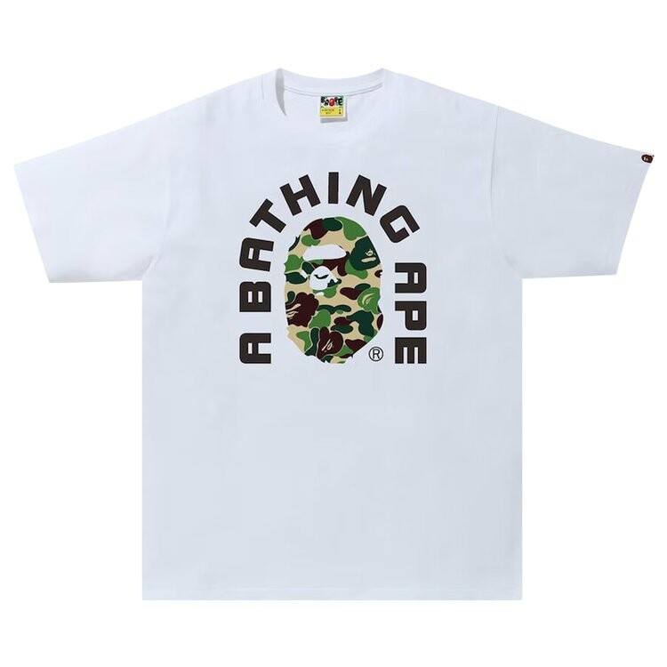 

Футболка BAPE ABC Camo College 2020 Tee 'White/Green', белый