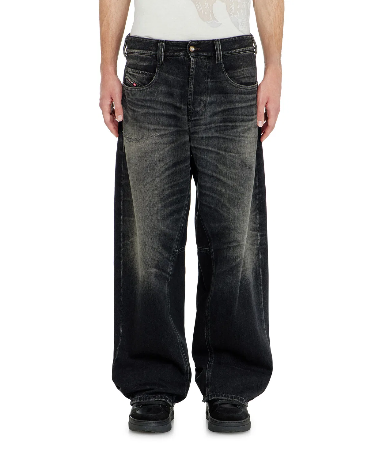 Мужские джинсы свободного кроя 1997 D-ENIM-M-UC DIESEL, Black