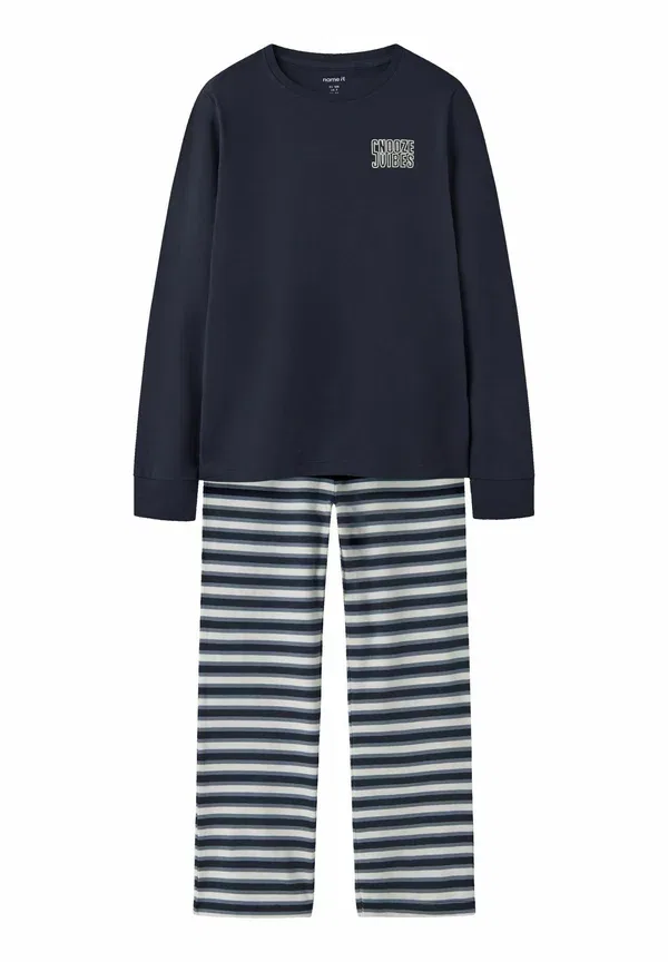 Комплект пижамы полосатый Nightset long sleeved Name It, темно-синий Blazer