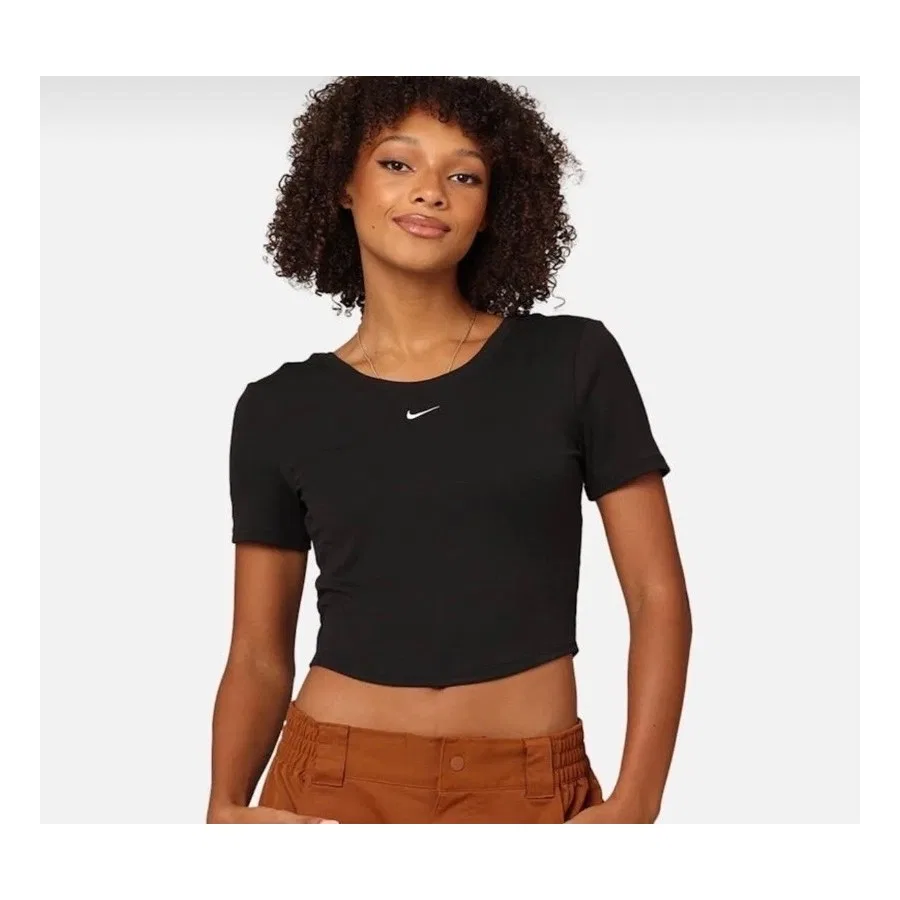 Женская футболка Sportswear Chill Knit Slim Fit Nike, Черный