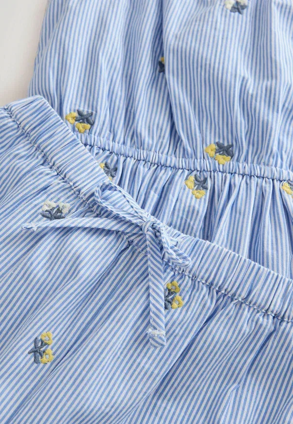 Брюки с вышивкой, комплект Regular fit - vest & trousers set Next ditsy embroidered, синий — фото 2
