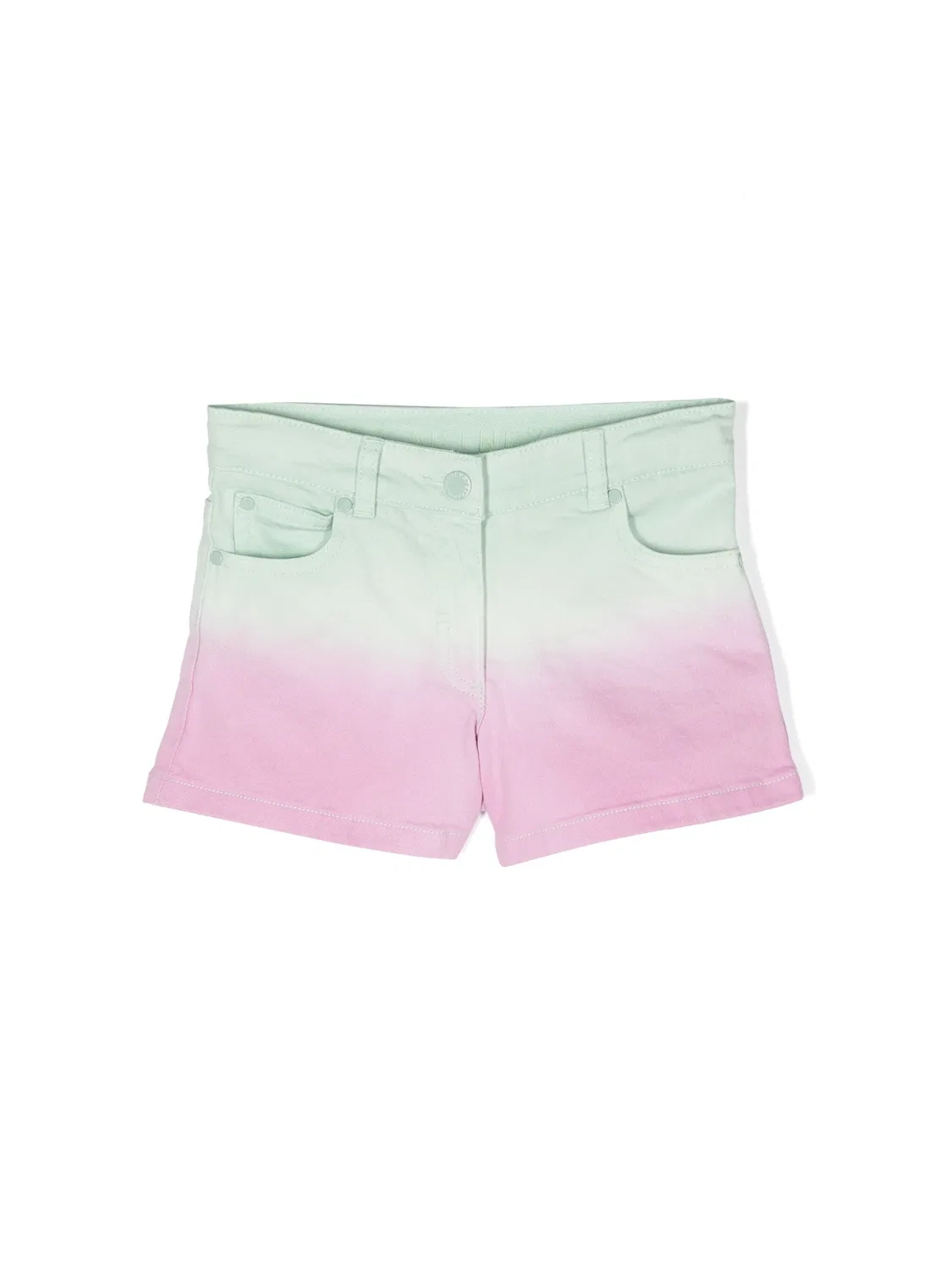 Джинсовые шорты с омбре Stella McCartney, розовый