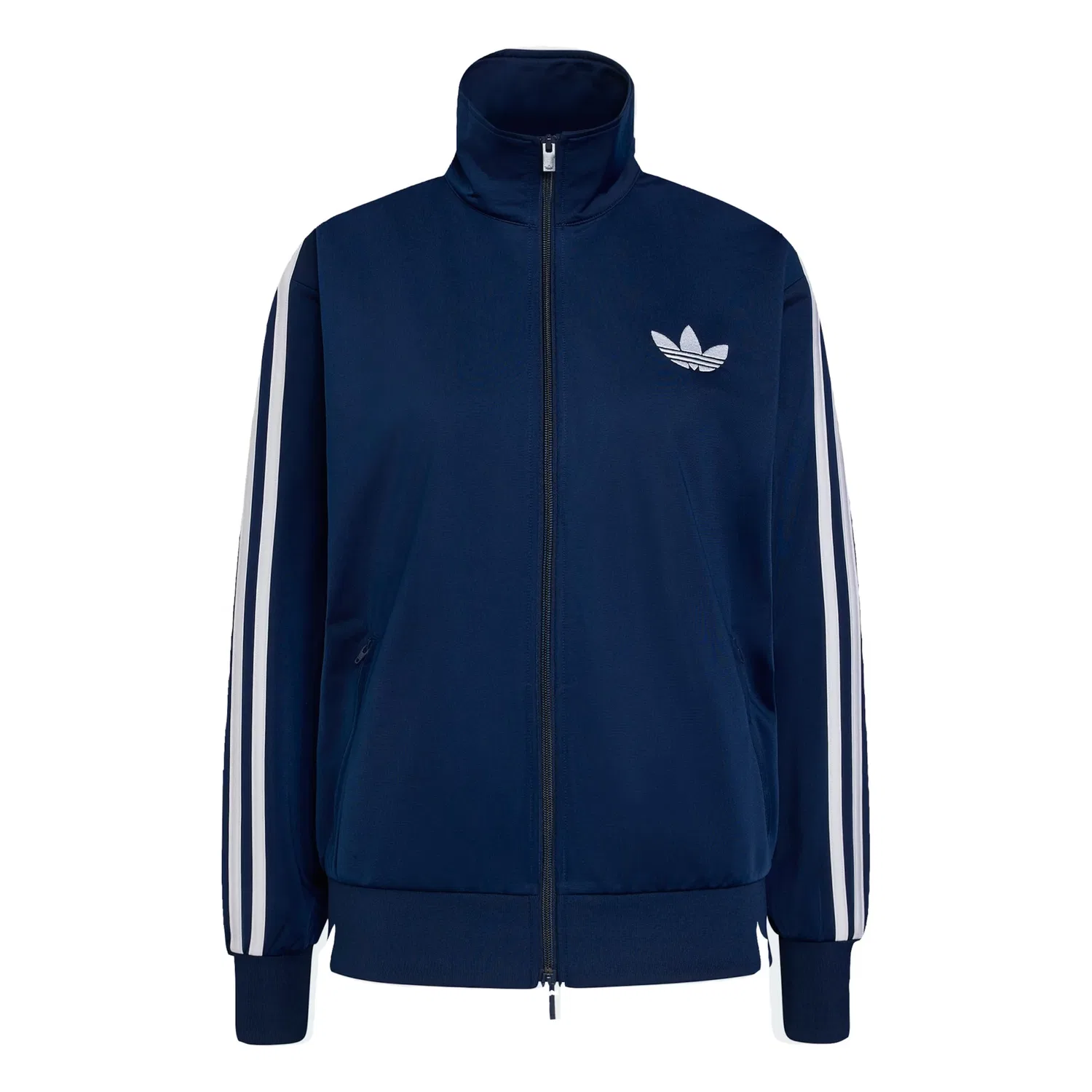 Худи на молнии Adidas Originals Firebird в темно-синем цвете