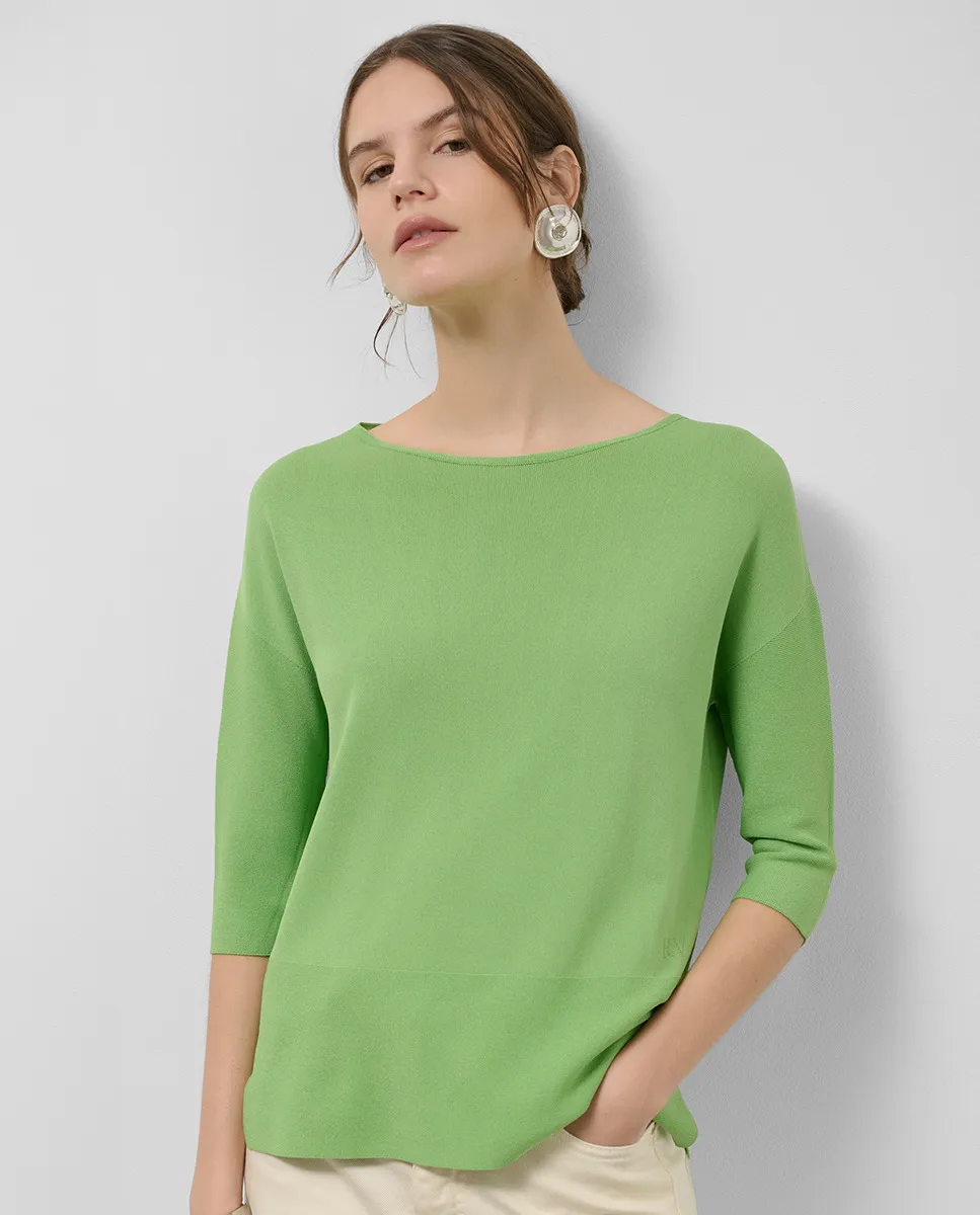 

Женский свитер с рукавом три четверти Roberto Verino, зеленый