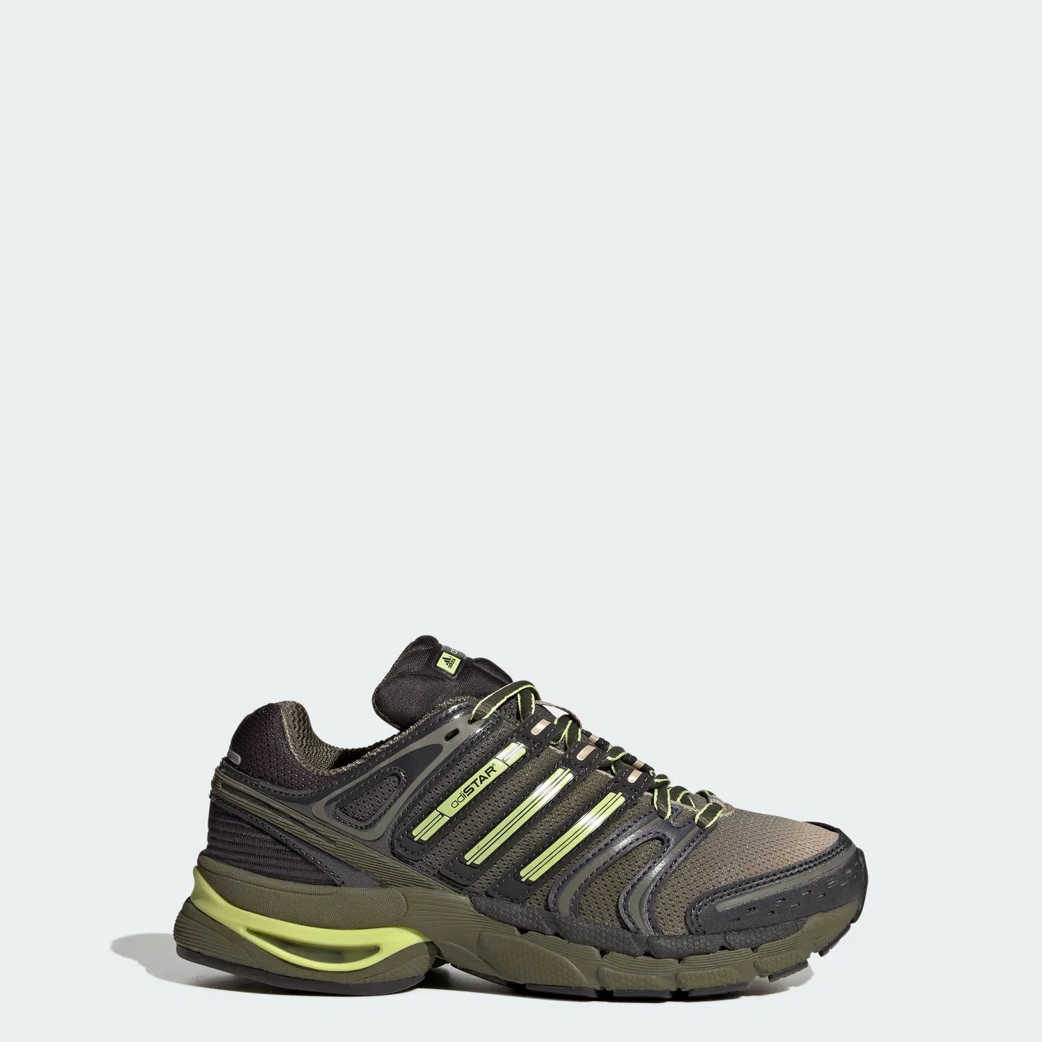 Детские спортивные кроссовки с сетчатым верхом adidas ADISTAR CONTROL 5, Stone Khaki / Semi Frozen Yellow / Olive