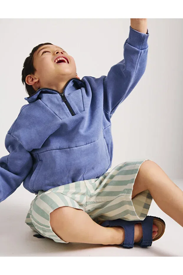 Детские шорты для мальчиков джинсовые Marks & Spencer, Blue Mix — фото 3