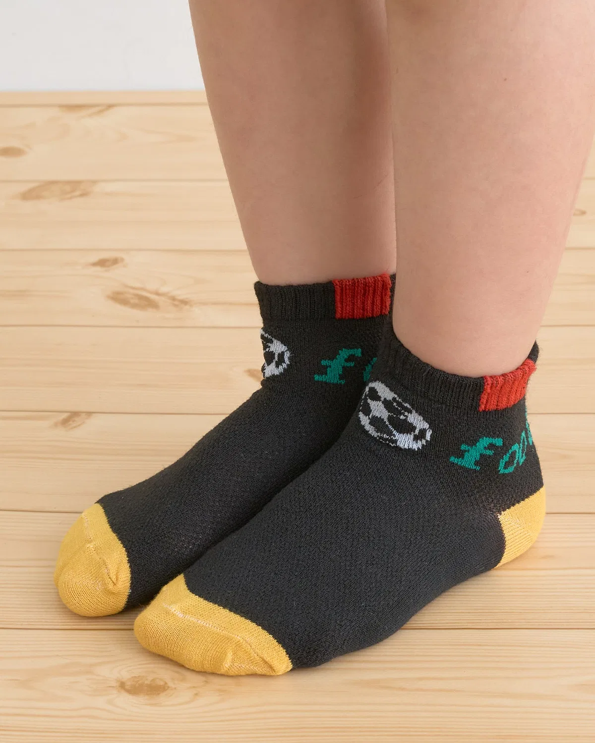 Детские носки с принтом футбольного мяча Football Socks b・ROOM, Black