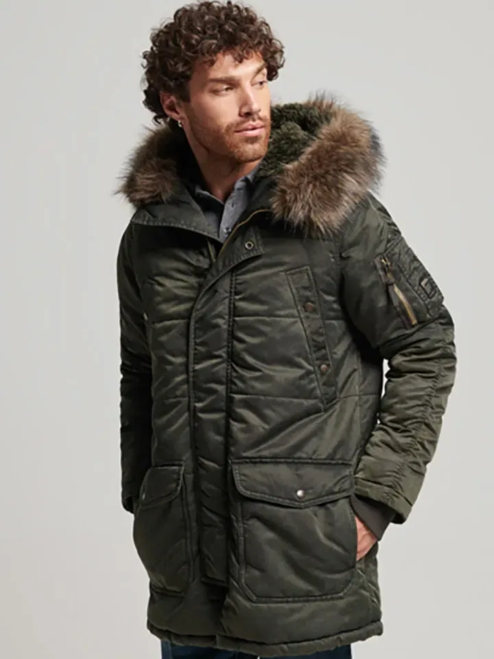 Мужское пальто переходное Superdry, Olive