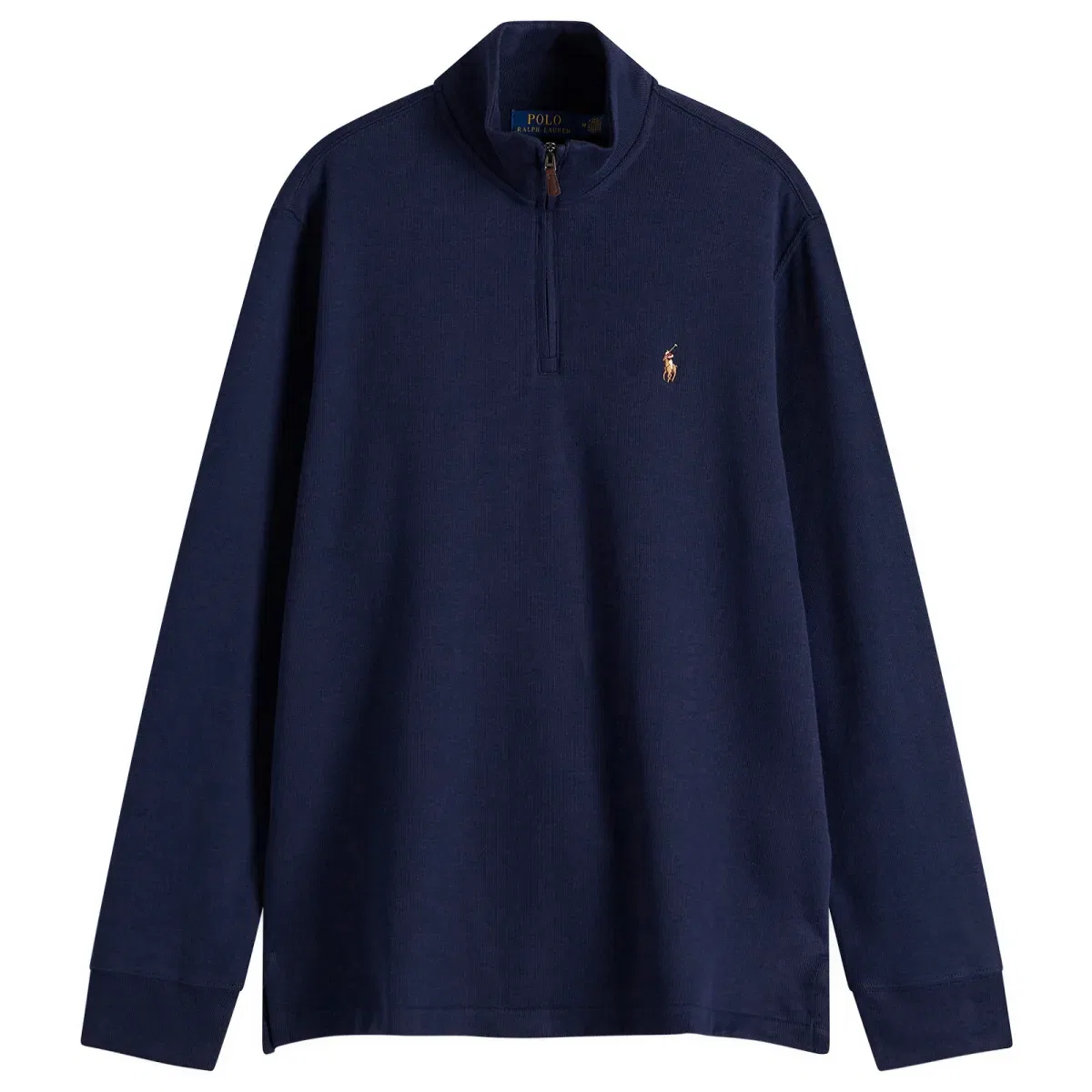 Свитер с воротником-стойкой и полузастежкой-молнией Half zip jumper Polo Ralph Lauren, Cruise Navy