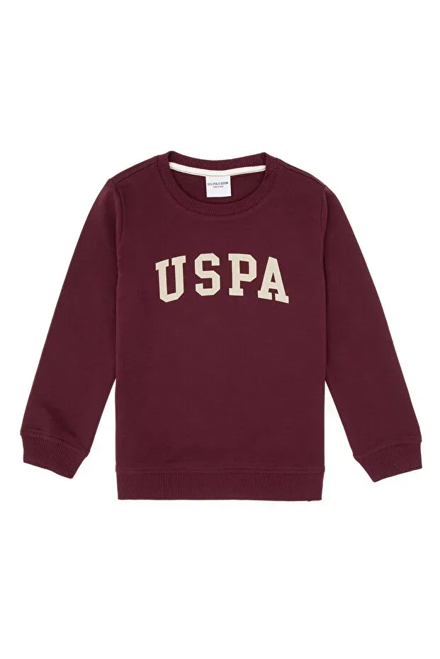 Детские свитшот для мальчиков хлопковый U.S. Polo Assn., Plum