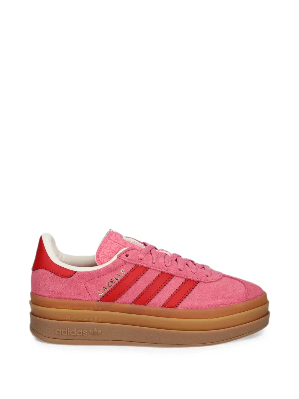 Кроссовки Gazelle Bold на платформе Adidas Kids, розовый — фото 2