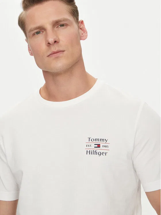 Футболка regular fit Stack Tommy Hilfiger, белый — фото 4