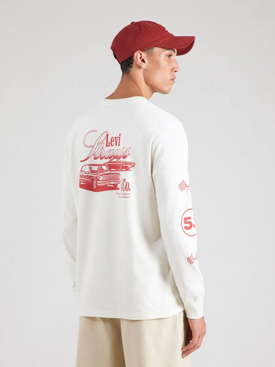 Футболка LEVI'S LSE RELAXED GRAPHIC из белой шерсти — фото 2