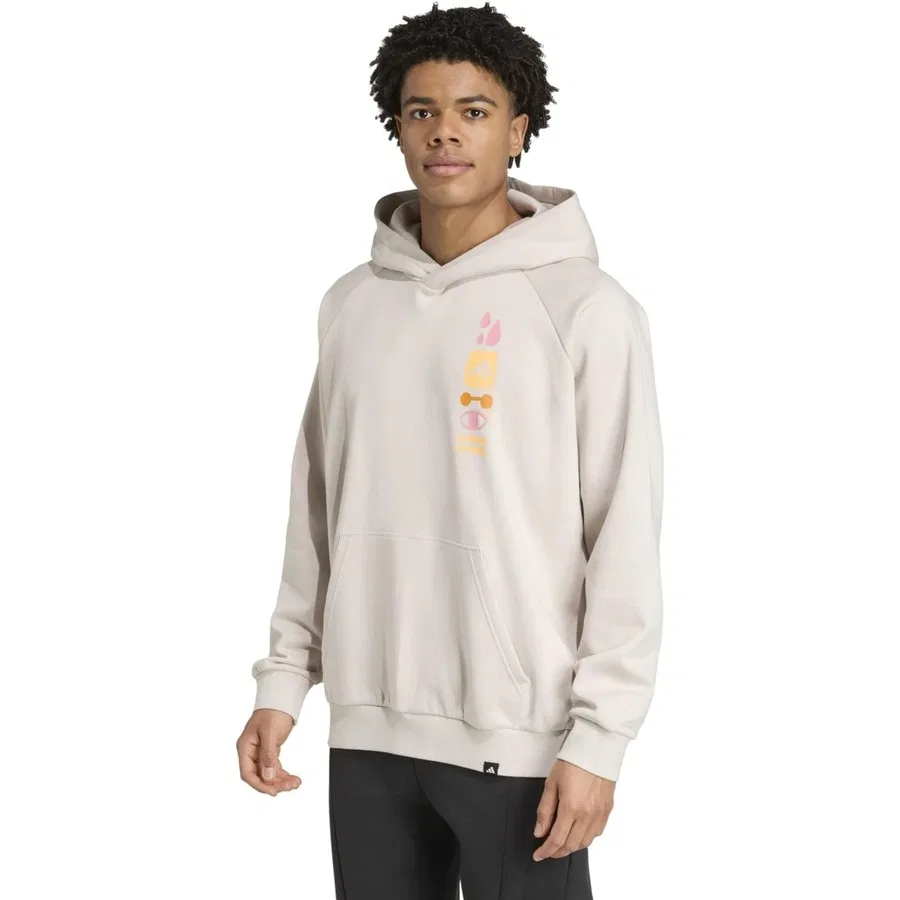Свитшот с капюшоном Gfx Hoodie adidas, Бежевый