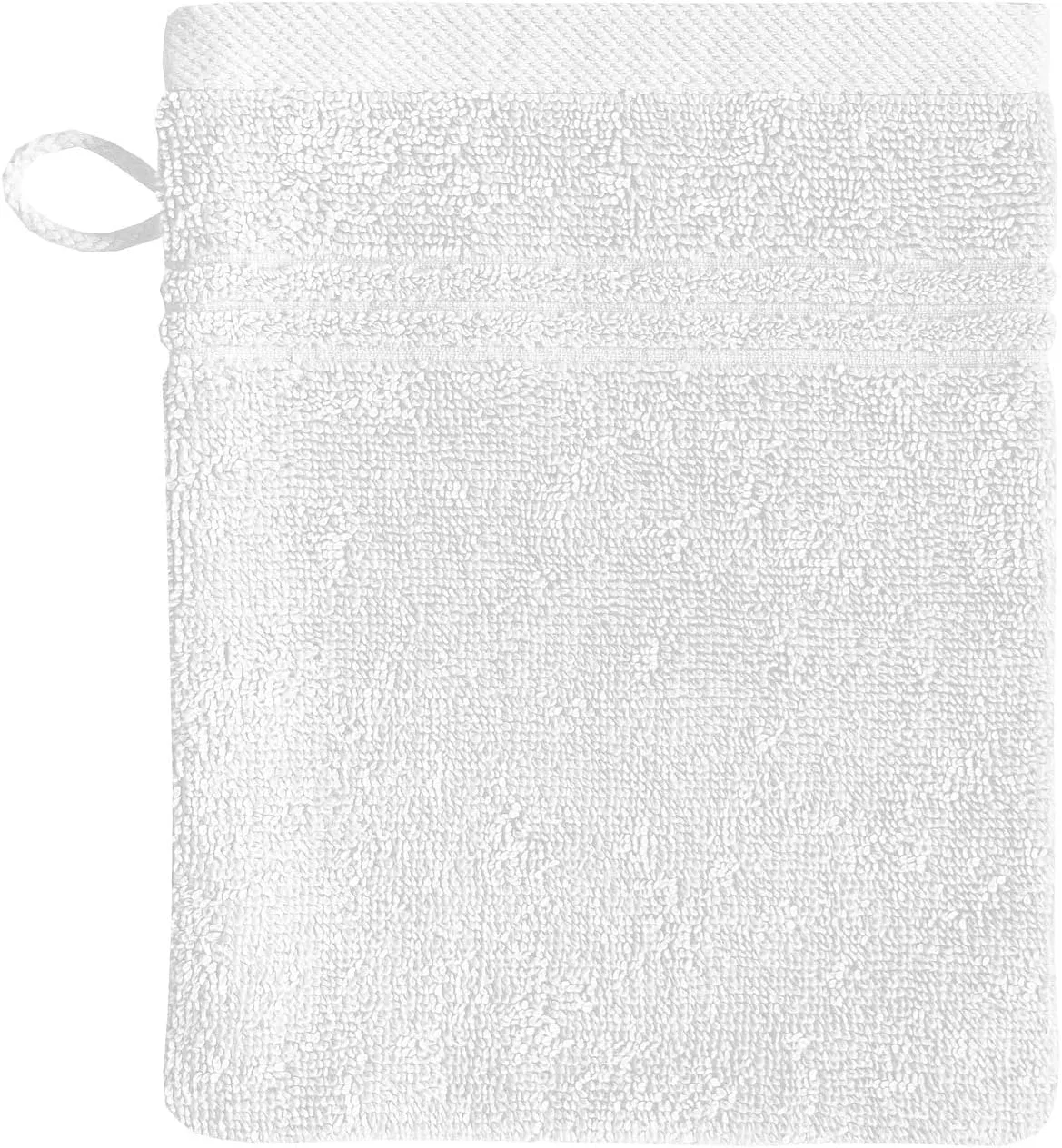 Ваховая перчатка для умывания, хлопок, Dyckhoff, 16 x 21 см, White