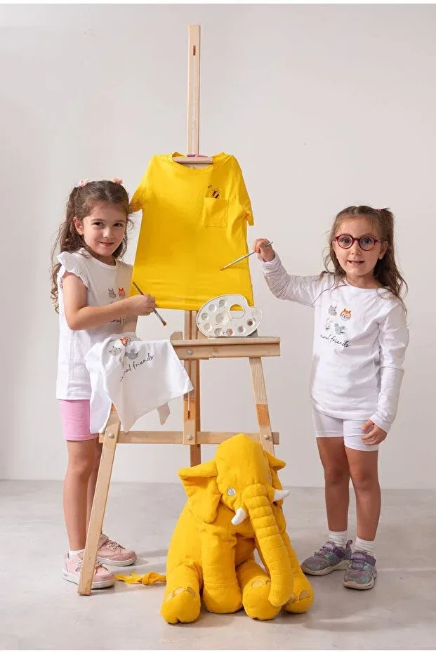 Детская футболка с принтом Molica Baby, Yellow