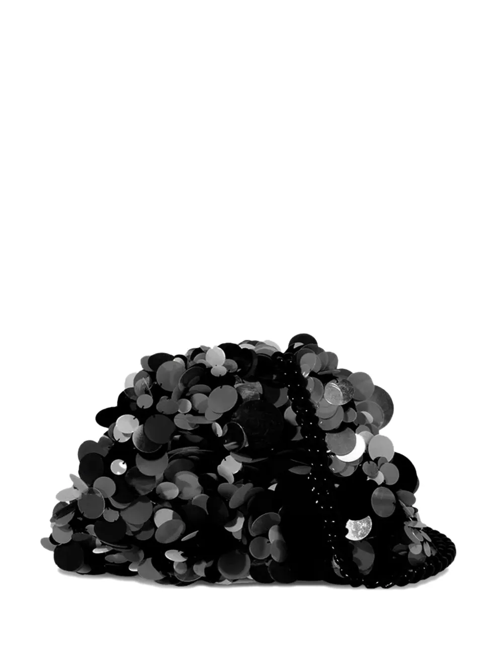 

Клатч с украшением из пайеток Maria La Rosa, черный