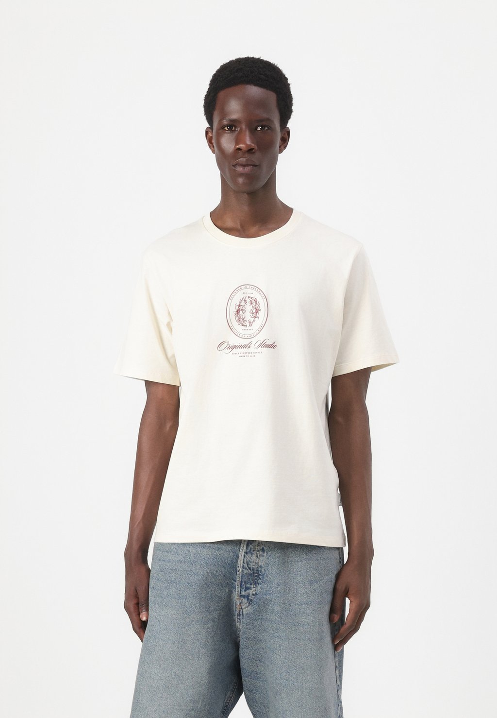 

Футболка с принтом JORDIA GRAPHIC FRONT CREW NECK Jack & Jones, белый