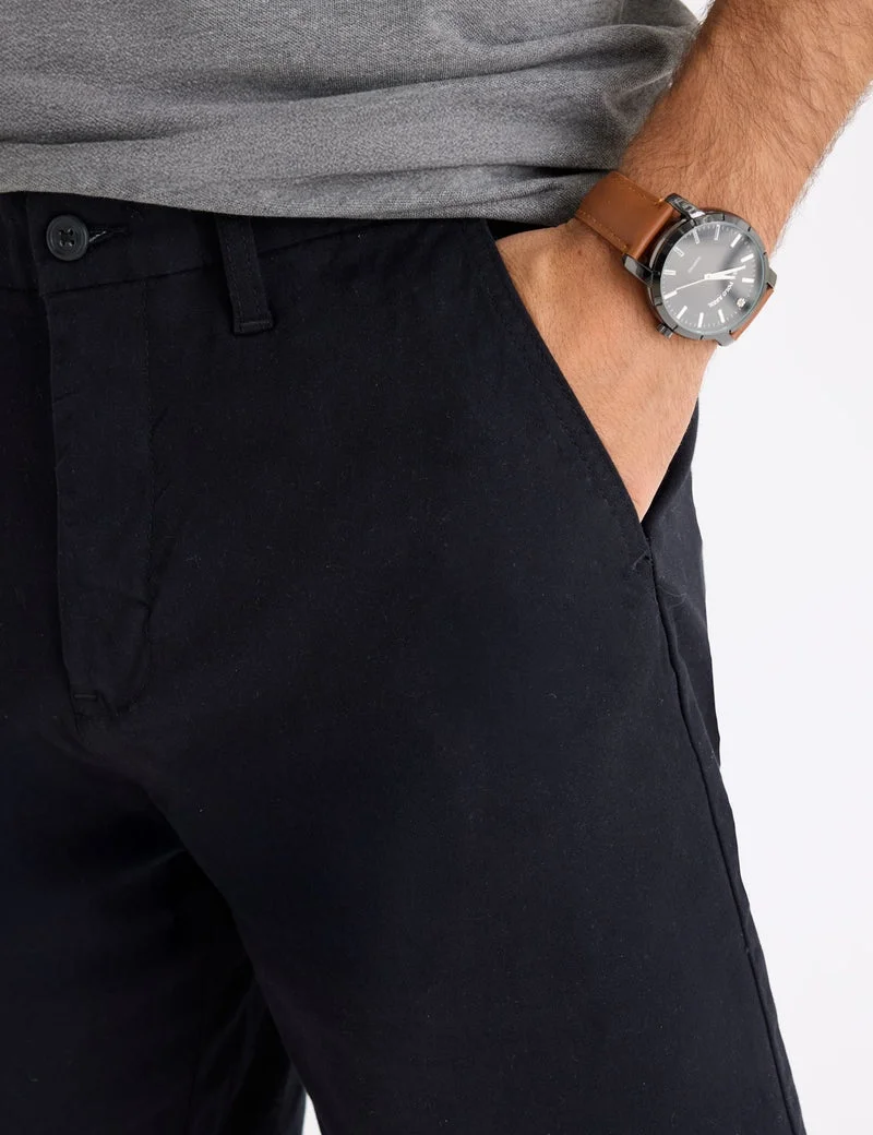 Мужские шорты U.S. Polo Assn. 9" Mason Stretch Twill, черный — фото 4