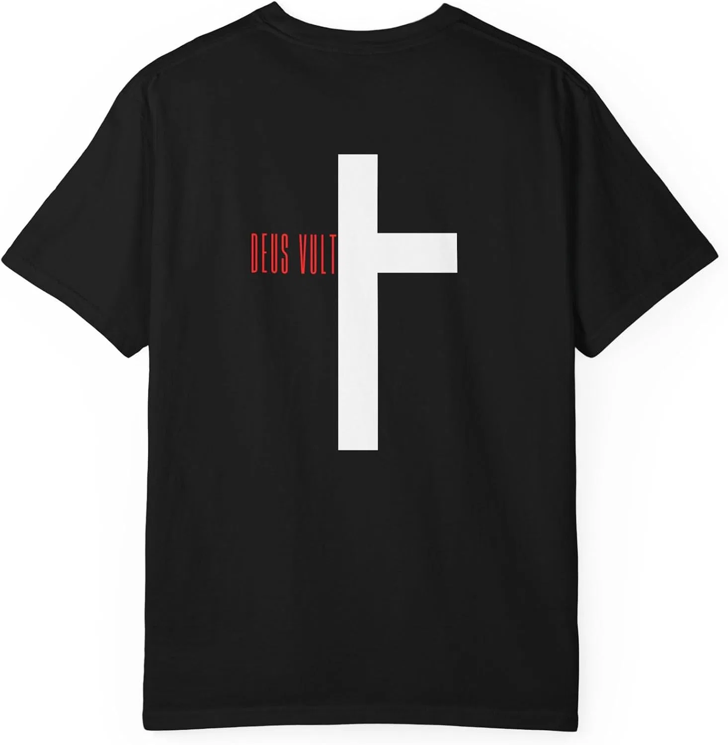 Унисекс футболка с крестом Comfort Colors, Black