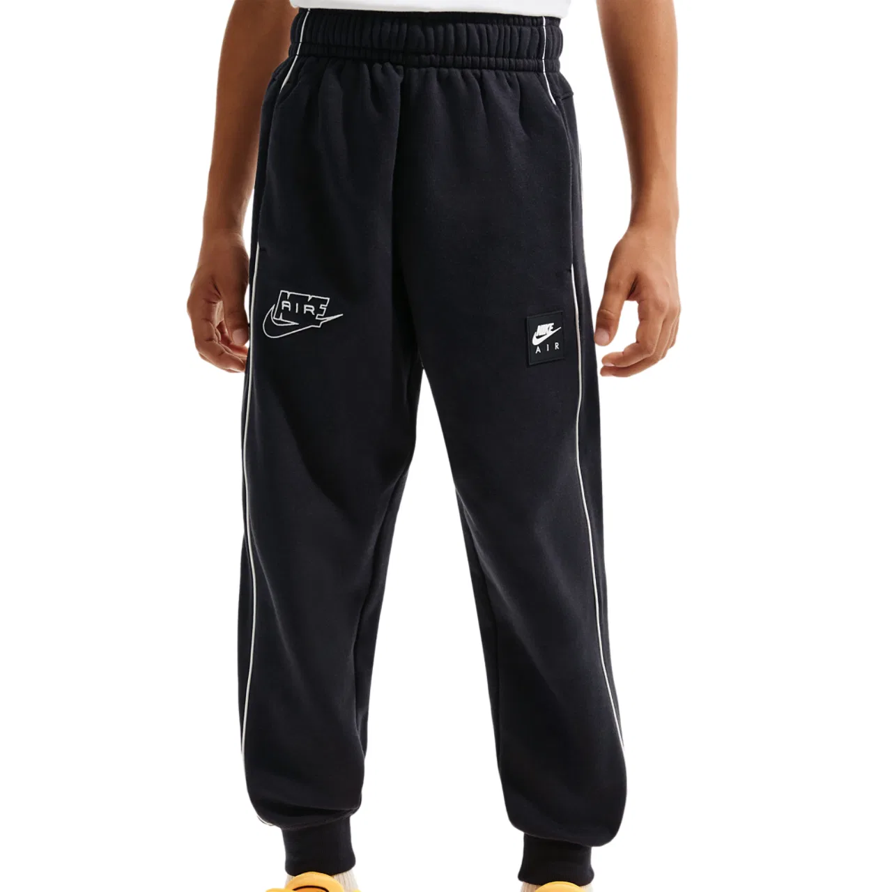 Брюки для мальчиков Air Fleece Jogger Nike, цвет Black/White/White