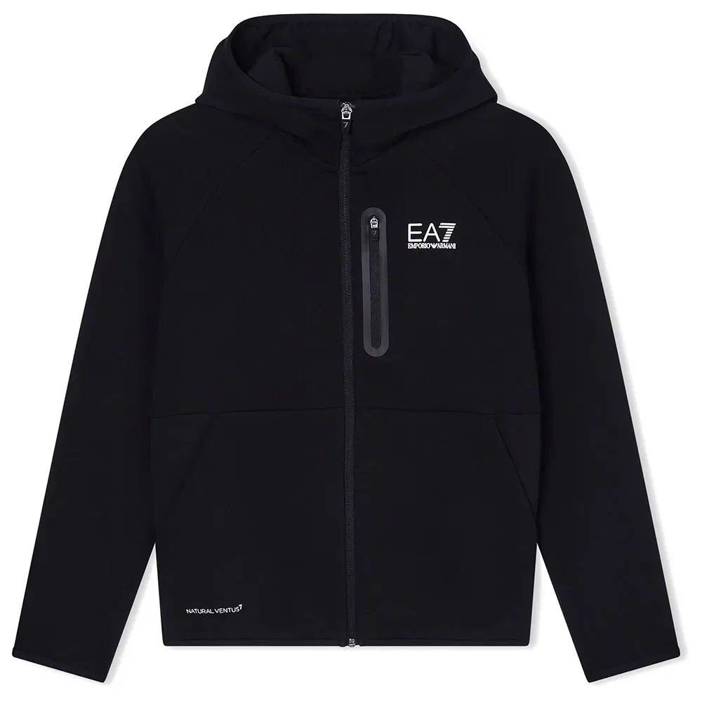 Свитшот на молнии EA7 EMPORIO ARMANI, черный