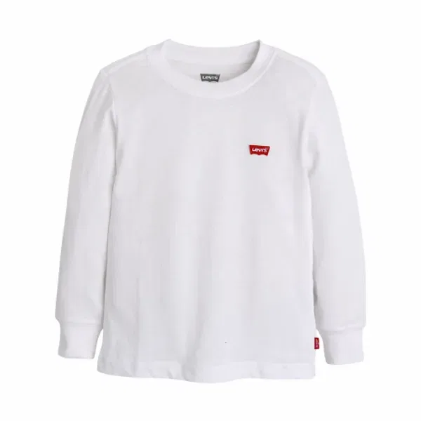 Футболка с длинным рукавом с графическим принтом, Levis Kids, белый — фото 2