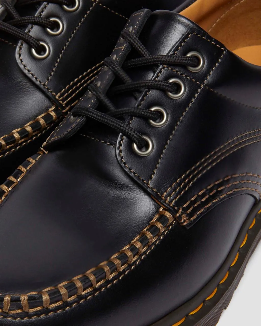 Dr. Martens Lowell Кожаные туфли с открытым носком, цвет Black — Aniline — фото 3