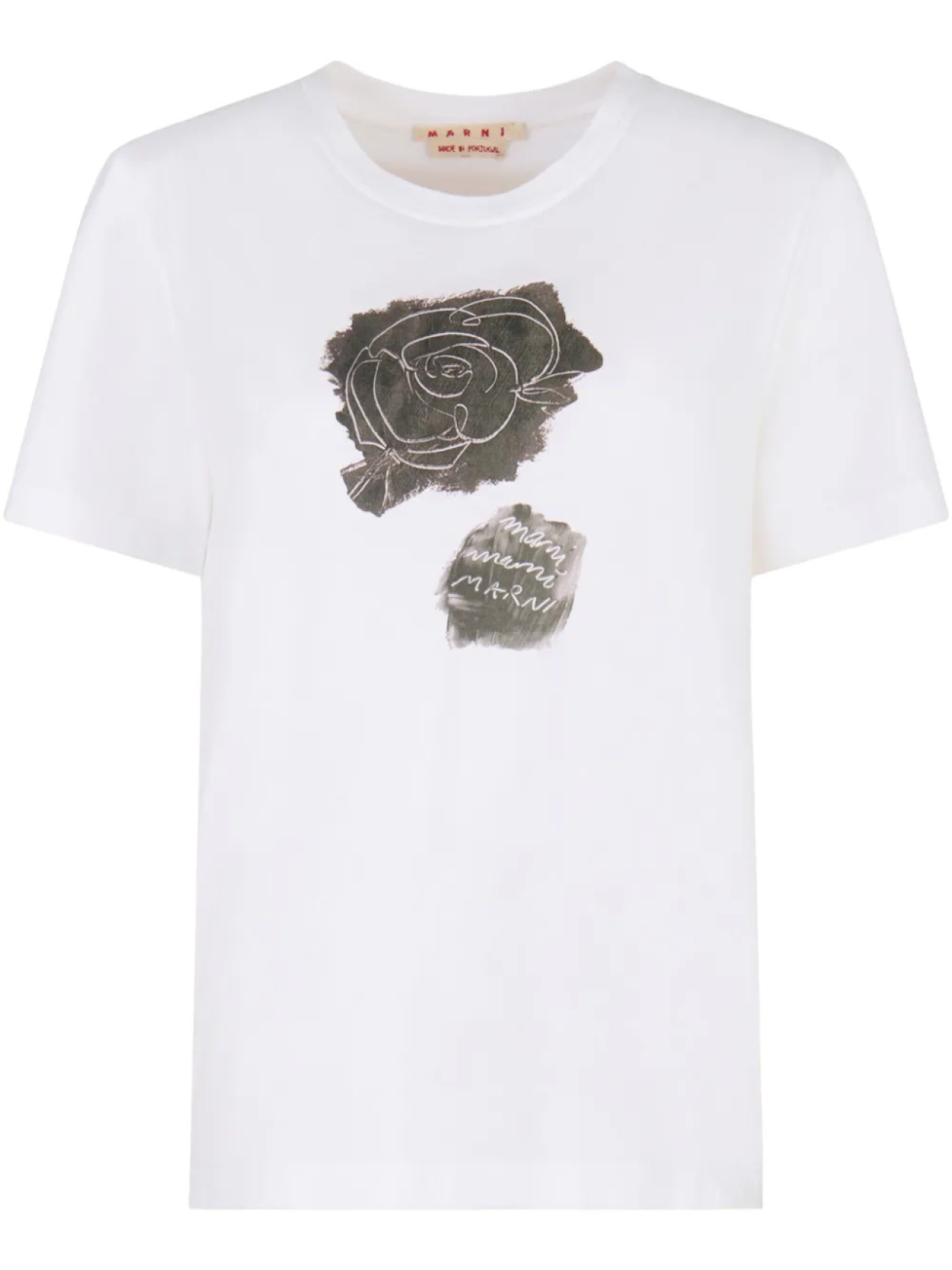 

Футболка из хлопка Marni, белый